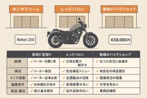 ホンダドリームでレブルの値引き損しない！安く買うための完全ガイド 
