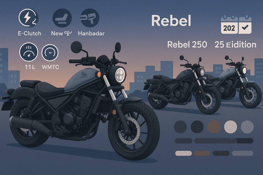 ホンダ レブルのモデルチェンジ情報｜2025年の変更点と発売日まとめ