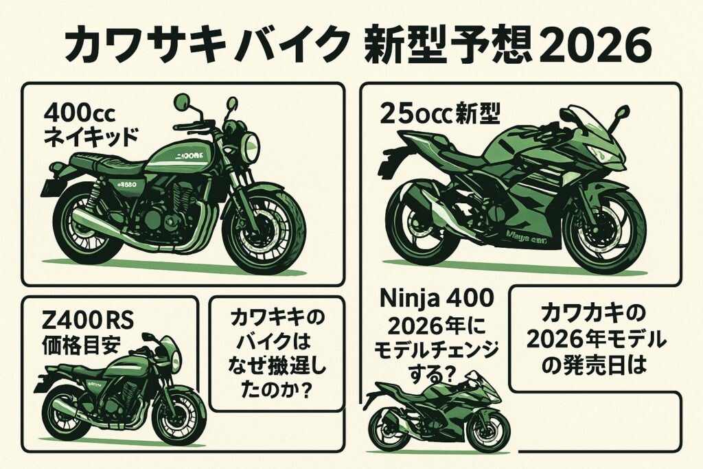 カワサキのバイク 新型予想と2026年最新モデル情報を徹底解説