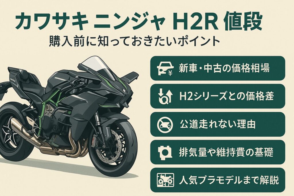 カワサキニンジャH2Rの値段は高い？装備と価値を詳しく分析