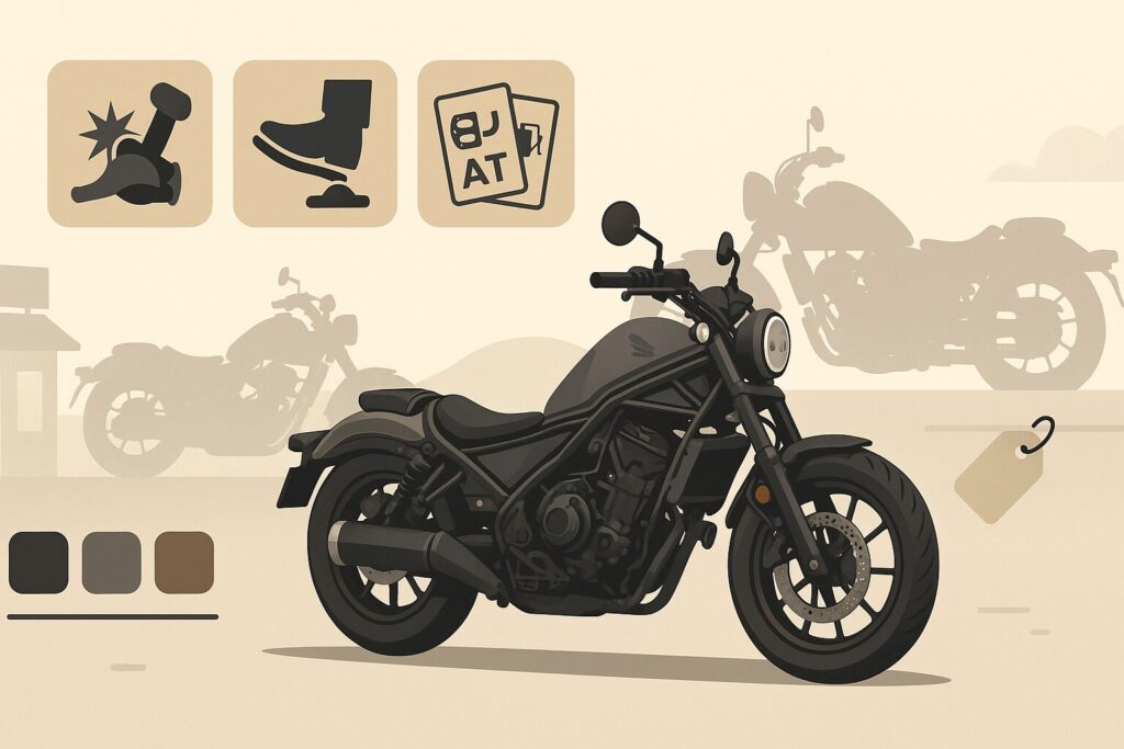 ホンダレブル250にオートマはあるの？Eクラッチと免許についても解説