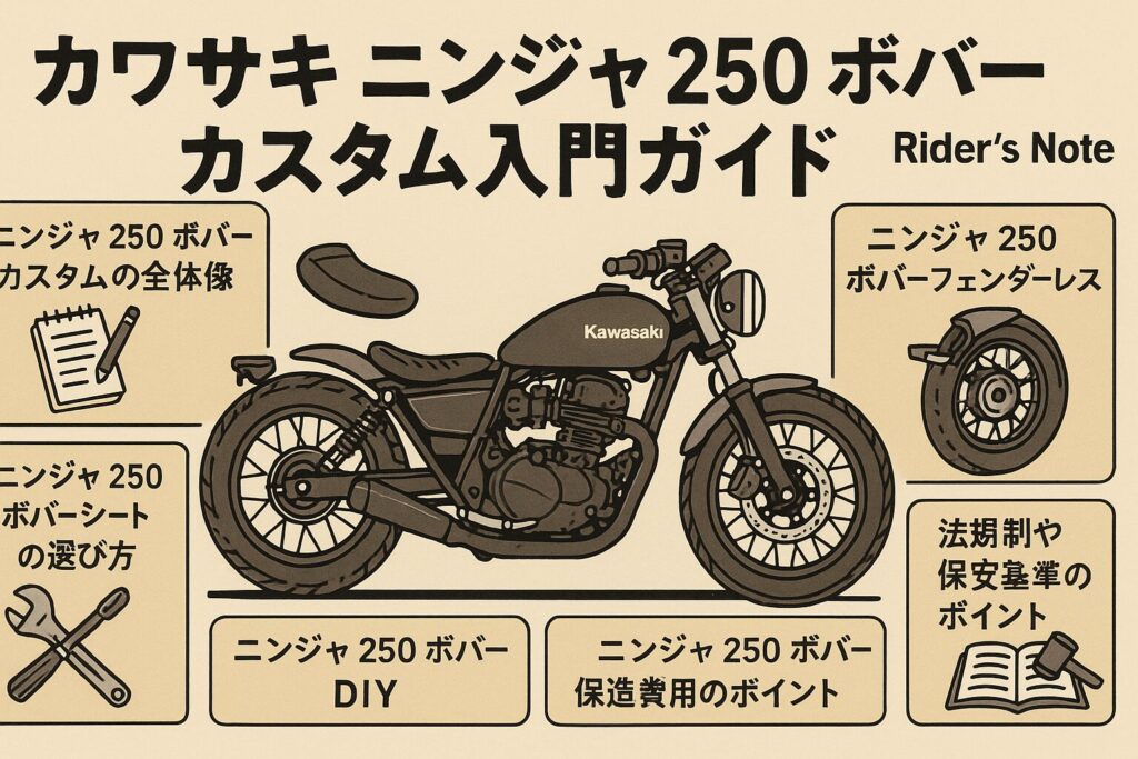 カワサキニンジャ250 ボバーのカスタムに必要な基礎知識のすべて