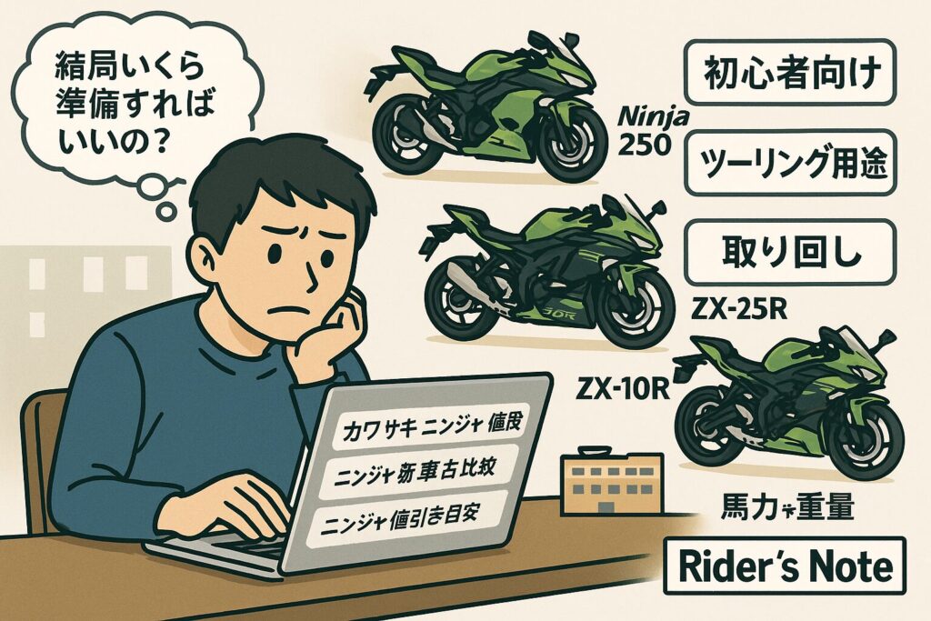 カワサキニンジャの値段と相場を全解説｜初心者も失敗しない選び方