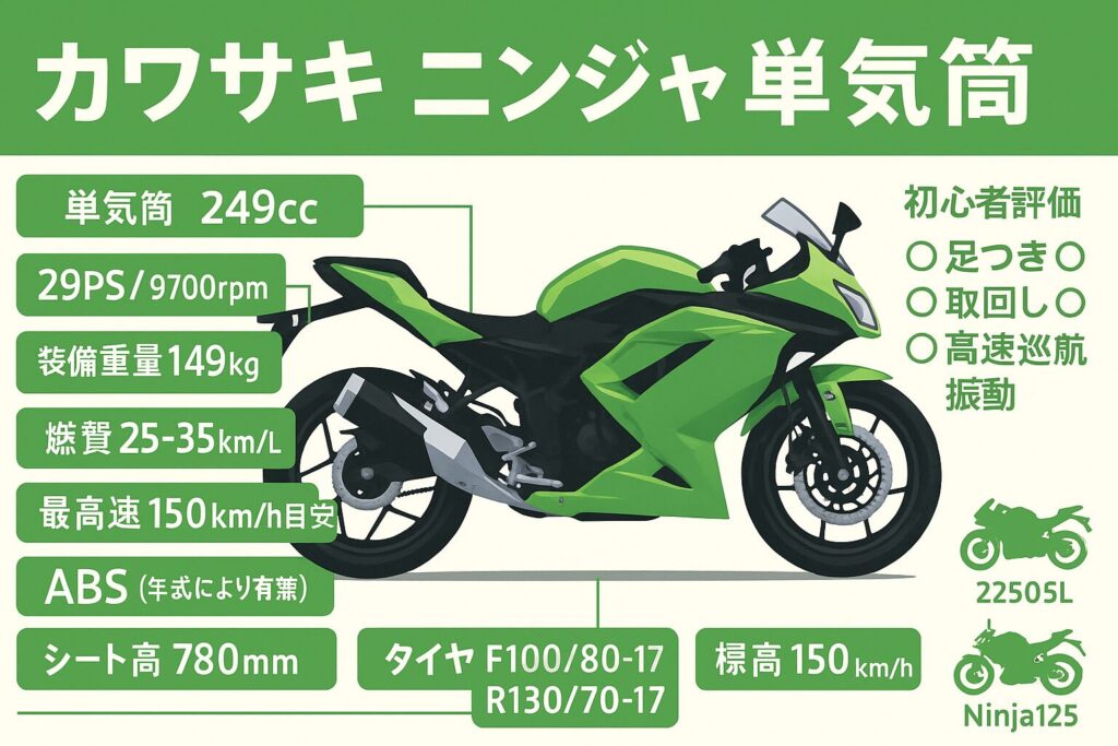 カワサキニンジャの単気筒の実力を徹底解説｜Ninja250SLの魅力と選び方