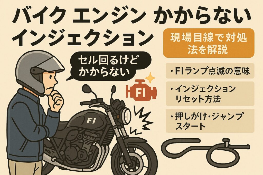 バイクのエンジンがかからない インジェクションの原因と応急対応まとめ