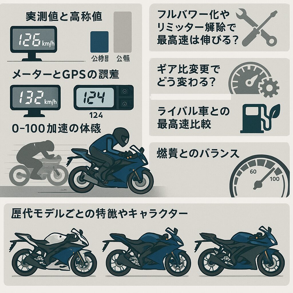 ヤマハ YZF R125 最高速を実測と公称値から徹底解説