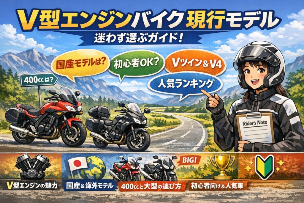 V型 エンジン バイク 現行モデルの国産・輸入モデル徹底比較